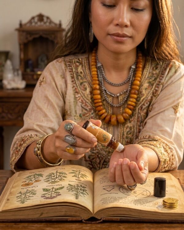 Essential oil blends Abundance Crafted Aroma Roller – Spiritual Abundance & Manifestation