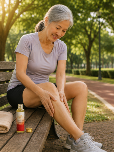 Thai Massage Oil -Earthen Thai Massage Oil Warming Massage legs