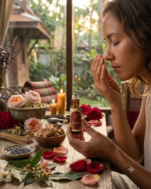 Essential oil blends Hermes Crafted Aroma - instant relaxation and stress relief